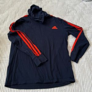 Adidas hoodie/hooded t-shirt - kids M 10/12 medium